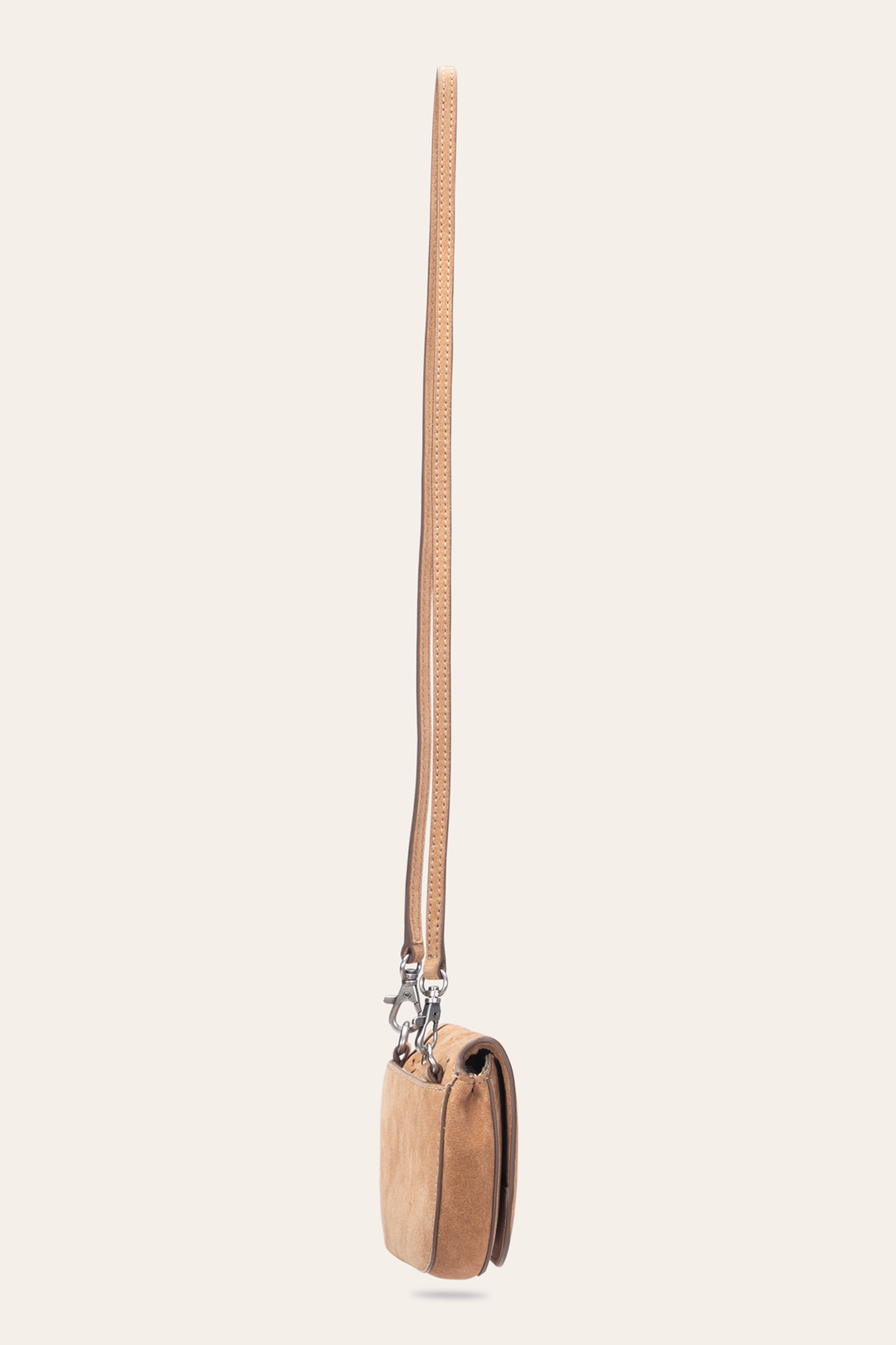 Stella Suede Wallet Crossbody in Beige Beige - Frye