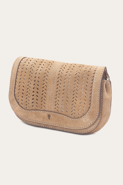 Stella Suede Wallet Crossbody in Beige Beige - Frye