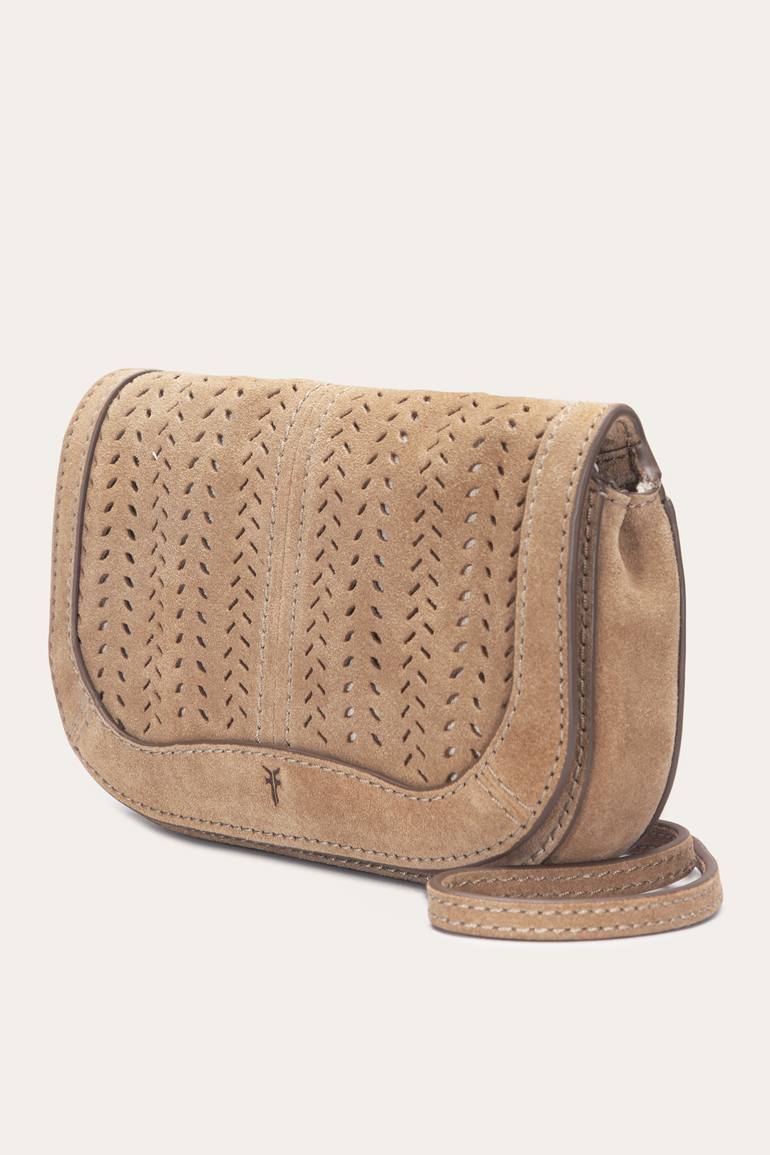 Stella Suede Wallet Crossbody in Beige Beige - Frye