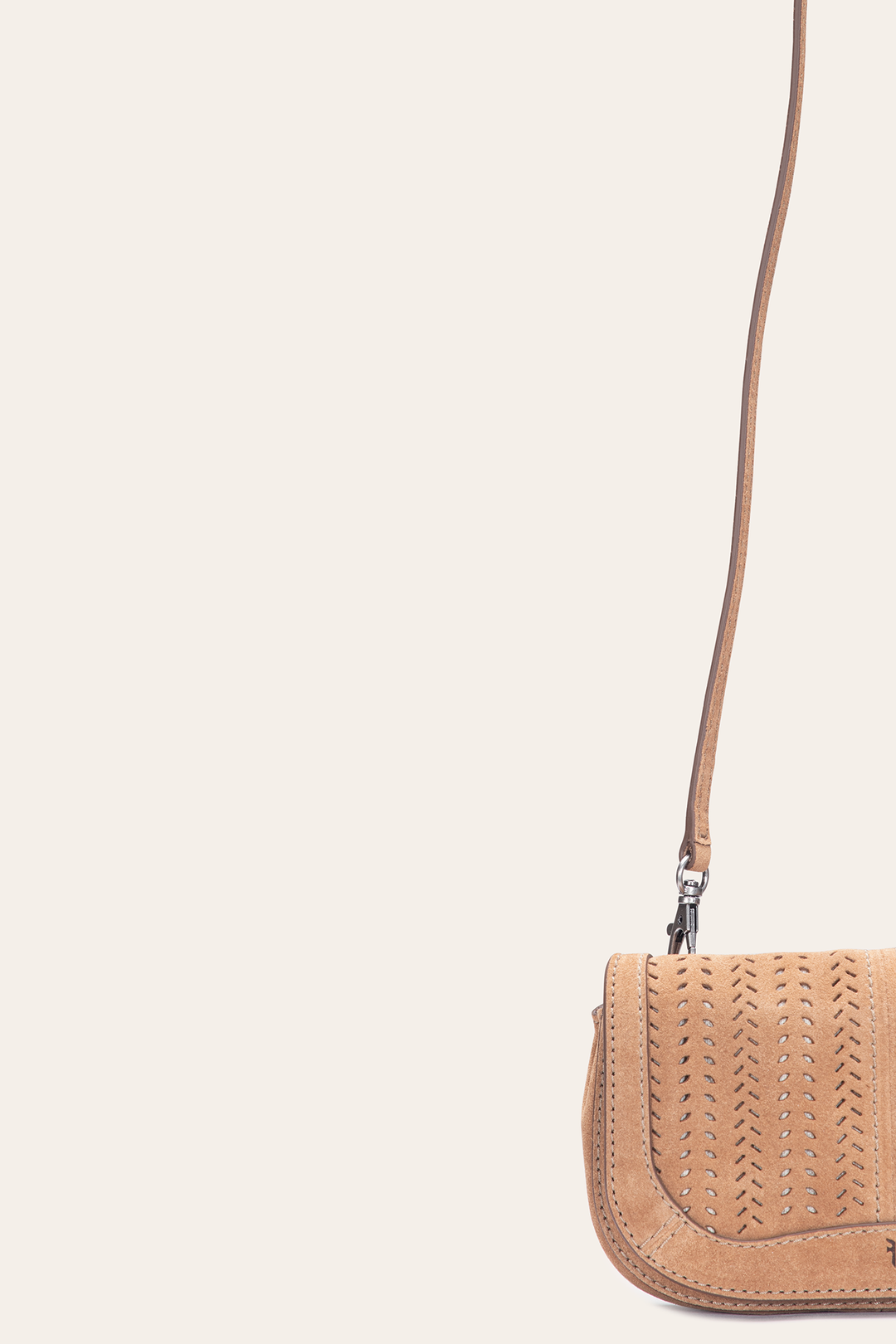 Stella Suede Wallet Crossbody in Beige Beige - Frye