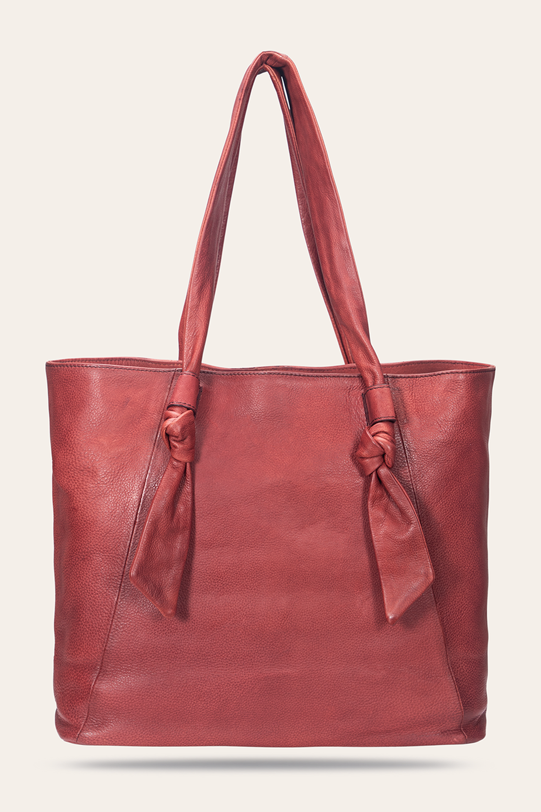 Nora Knotted Tote in Burgundy Burgundy - Frye