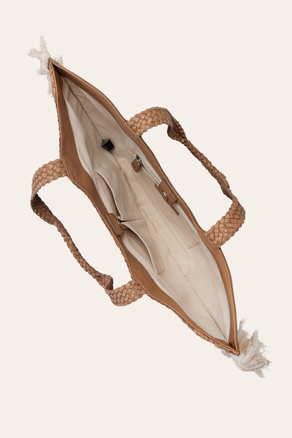 Women's Ella Tassel Tote Bag in Beige Beige - Frye