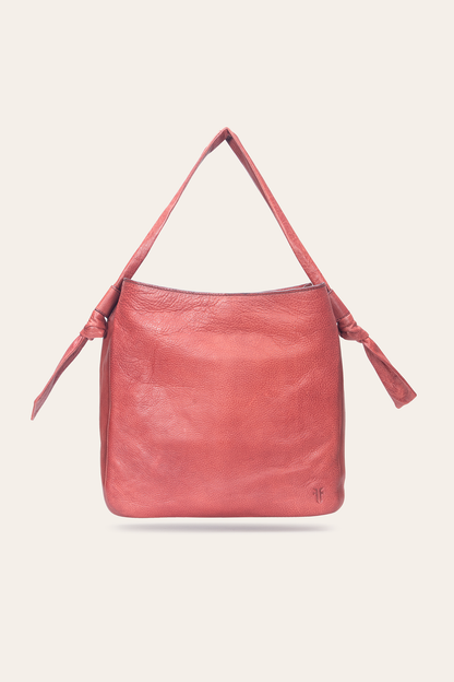 Nora Knotted Hobo in Burgundy Burgundy - Frye