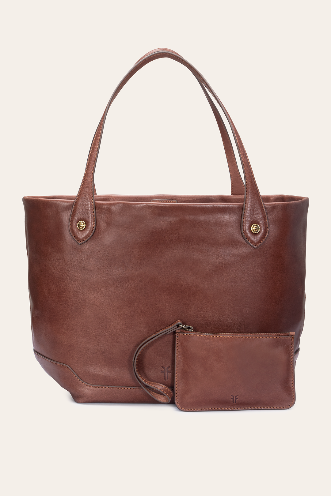 Kenzie Unlined Cognac Tote Cognac - Frye