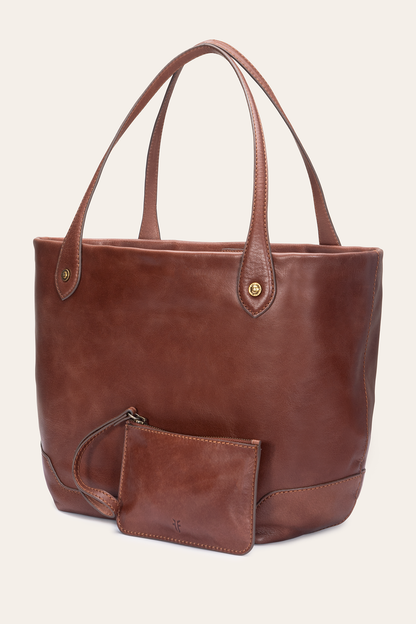 Kenzie Unlined Cognac Tote Cognac - Frye