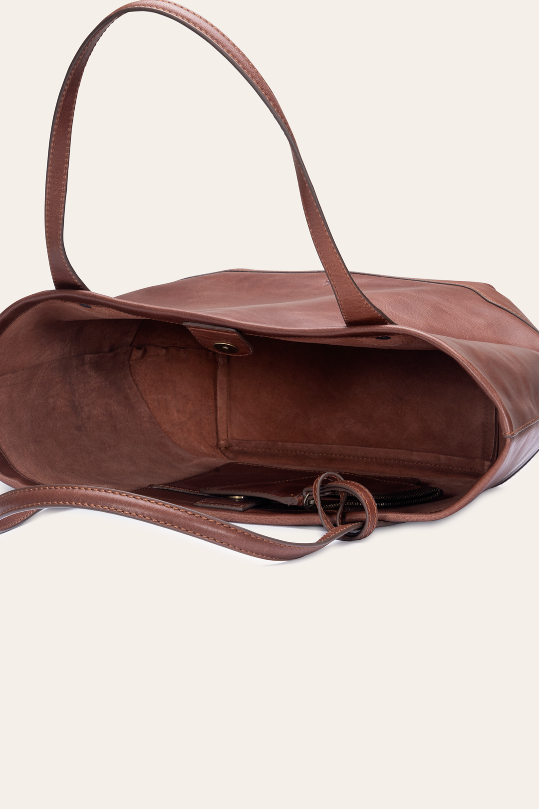 Kenzie Unlined Cognac Tote Cognac - Frye