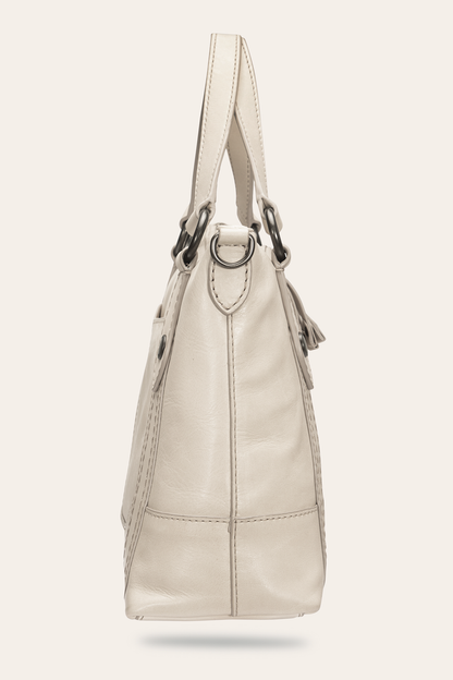 Melissa Nude Medium Satchel Nude - Frye
