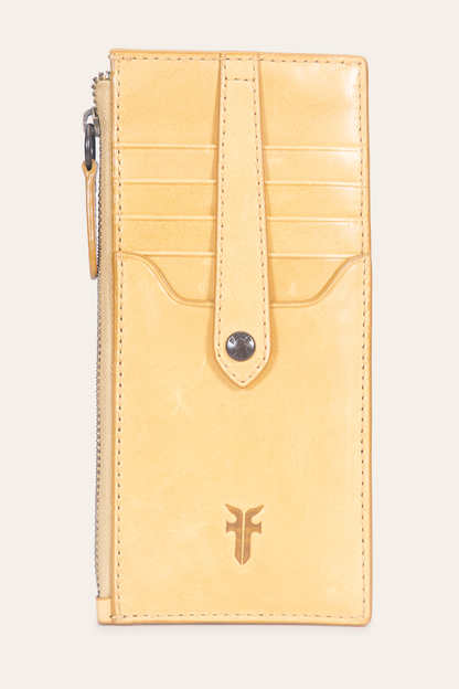 Women's Melissa Snap Card Wallet Mustard - Frye