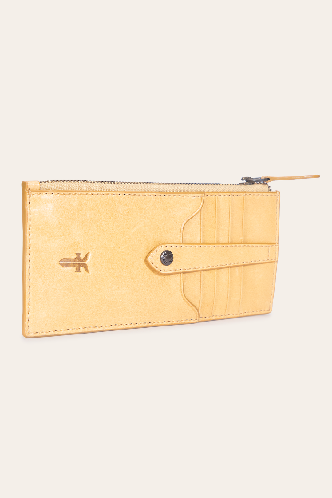 Women's Melissa Snap Card Wallet Mustard - Frye