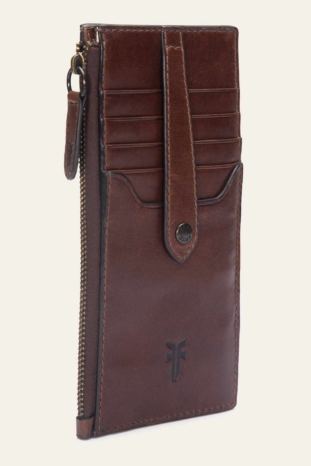 Melissa Dark Brown Snap Card Wallet Dark Brown - Frye