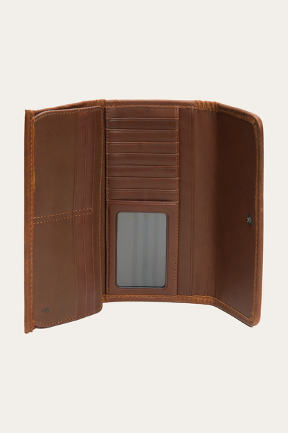 Melissa Cognac Wallet Cognac - Frye