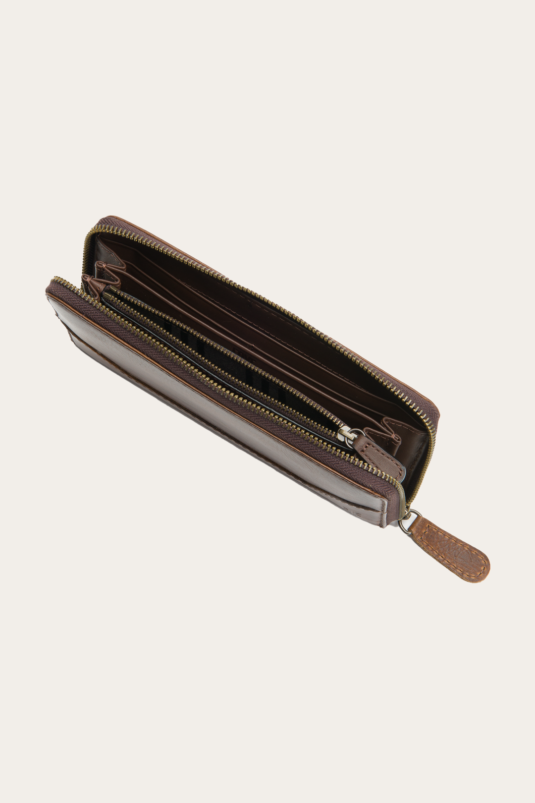 Melissa Dark Brown Zip Wallet Dark Brown - Frye