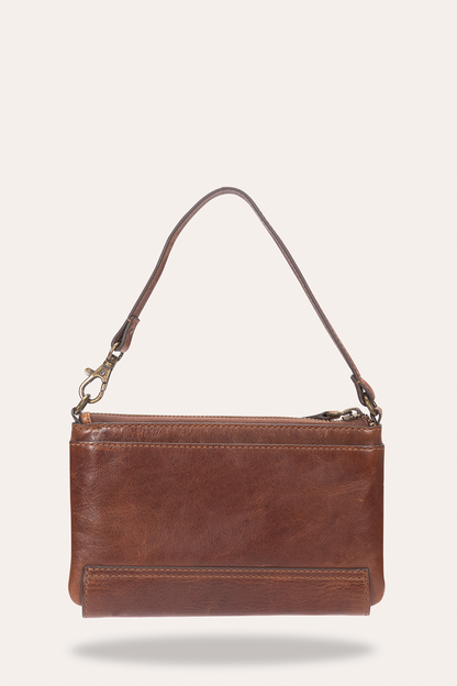 Melissa Convertible Wristlet Wallet in Cognac Cognac - Frye