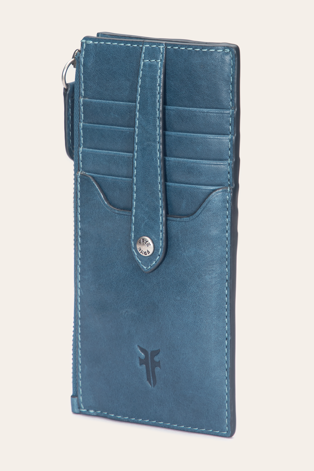 Melissa Steel Snap Card Wallet Steel - Frye