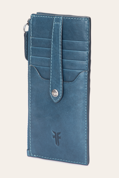 Melissa Steel Snap Card Wallet Steel - Frye