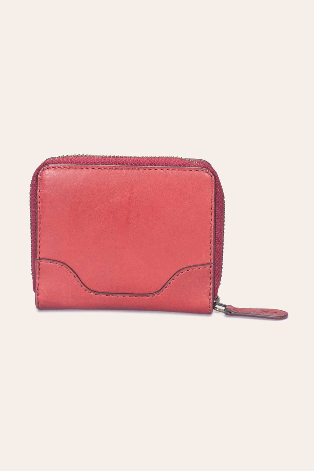 Melissa Burgundy Small Zip Around Burgundy - Frye