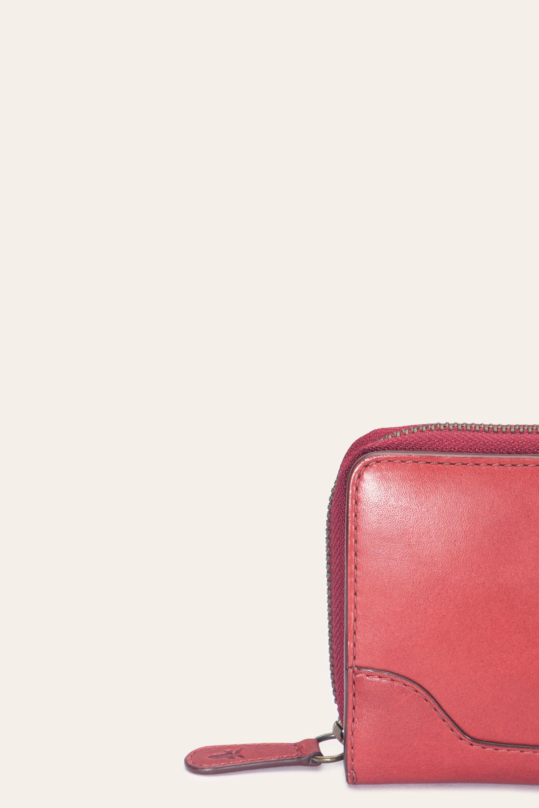Melissa Burgundy Small Zip Around Burgundy - Frye