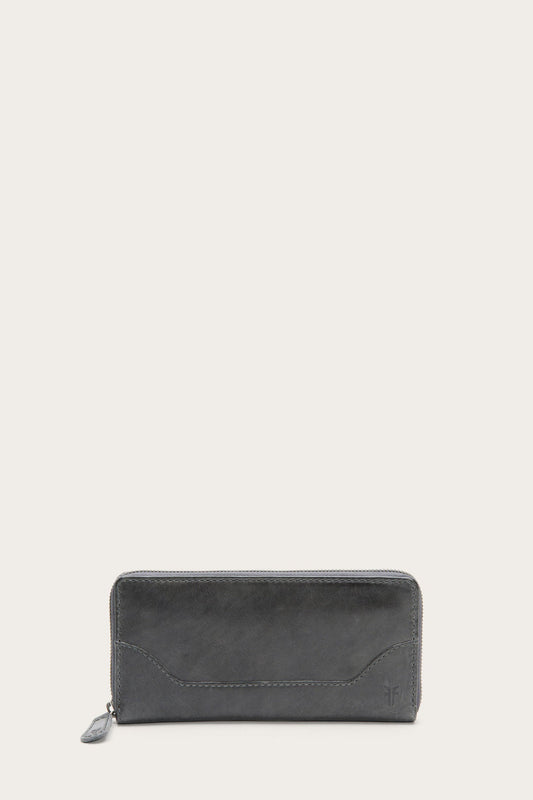 Melissa Carbon Zip Wallet Carbon - Frye
