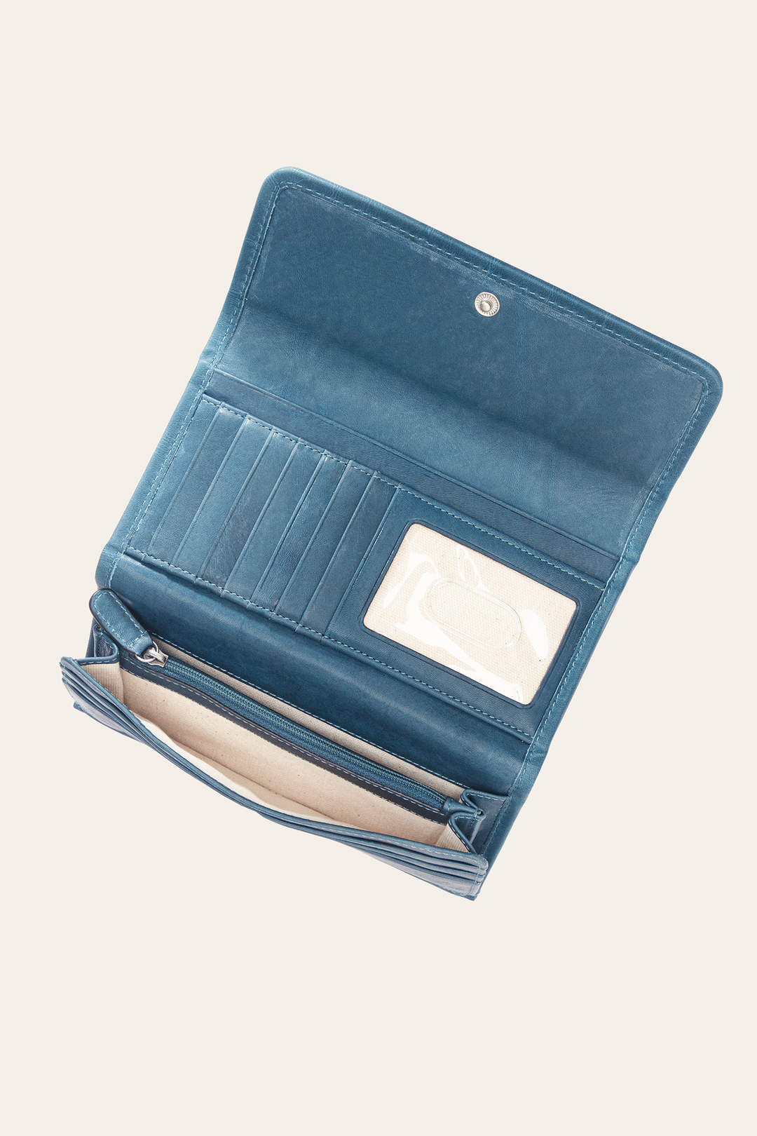 Melissa Steel Wallet Steel - Frye