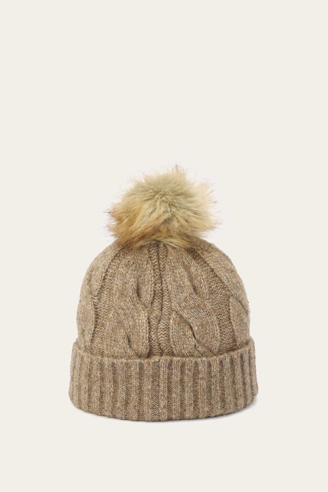Burnt Olive Wide Cable Cuff Hat Burnt Olive - Frye