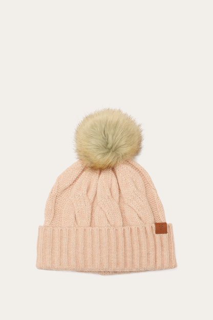 Rose Cloud Wide Cable Cuff Hat Rose Cloud - Frye