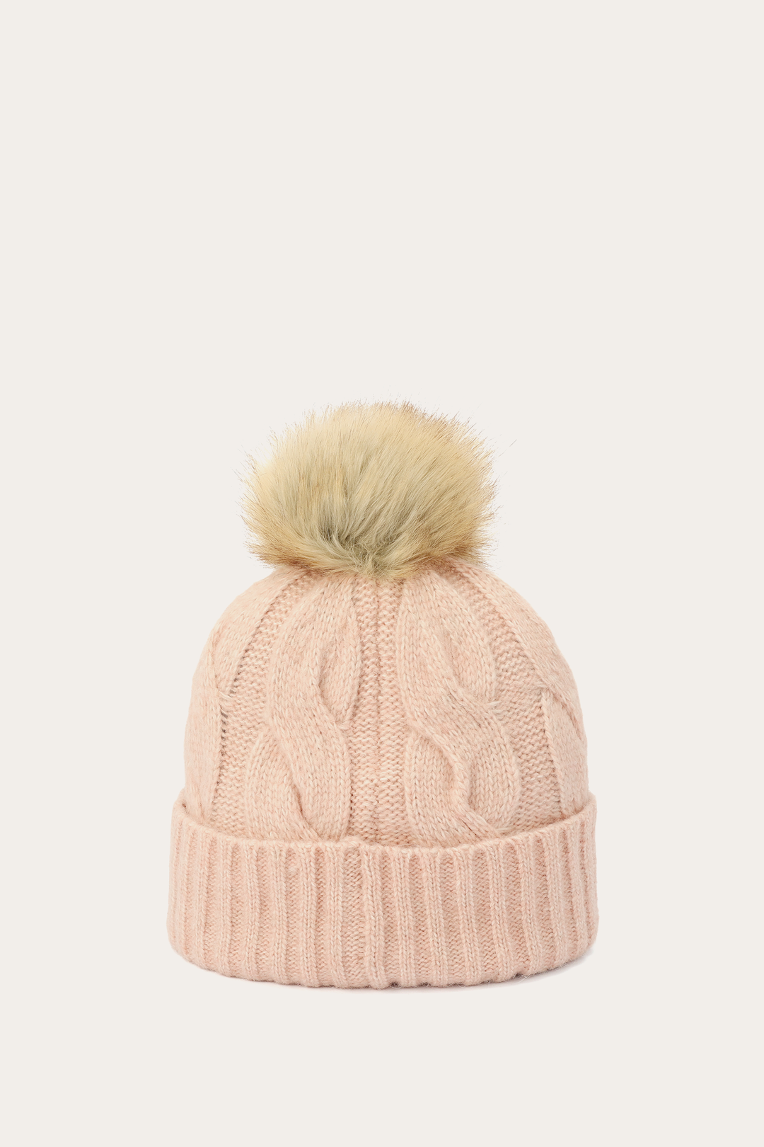 Rose Cloud Wide Cable Cuff Hat Rose Cloud - Frye