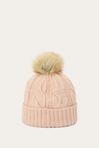 Rose Cloud Wide Cable Cuff Hat Rose Cloud - Frye