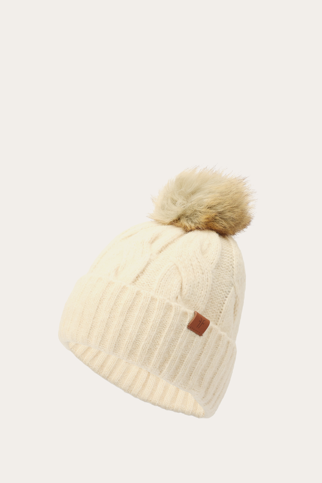 Birch Wide Cable Cuff Hat Birch - Frye