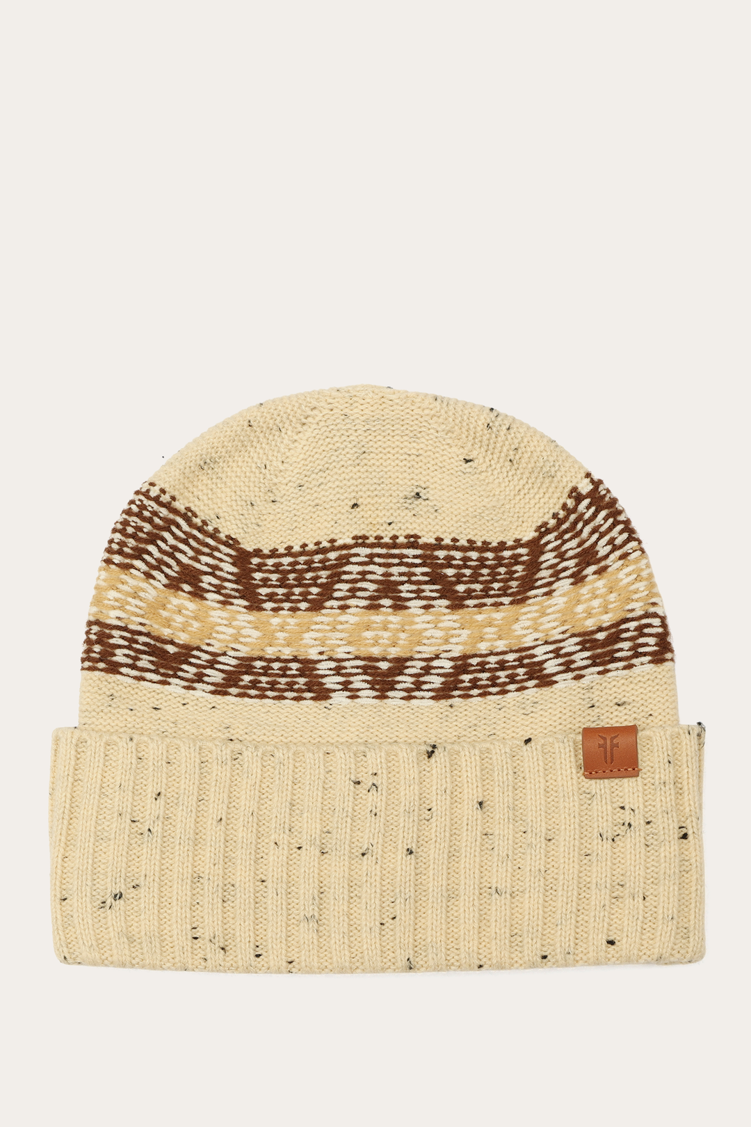 Birch Tweed Fair Isle Cuff Hat Birch - Frye