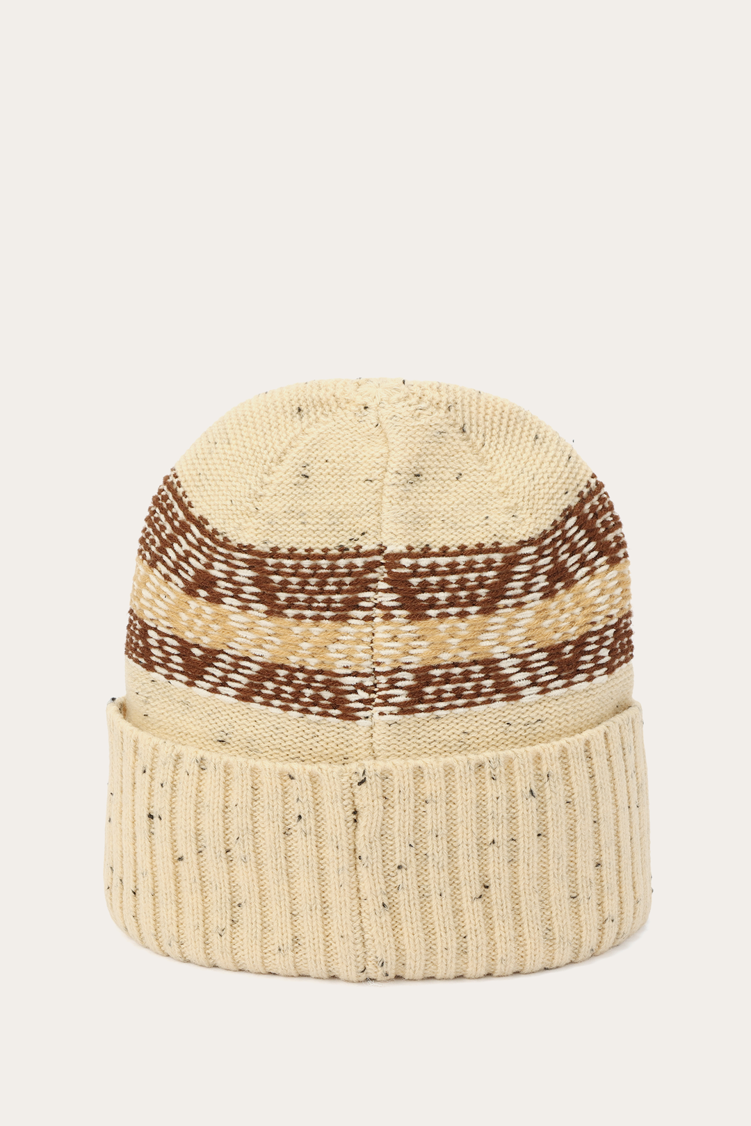 Birch Tweed Fair Isle Cuff Hat Birch - Frye