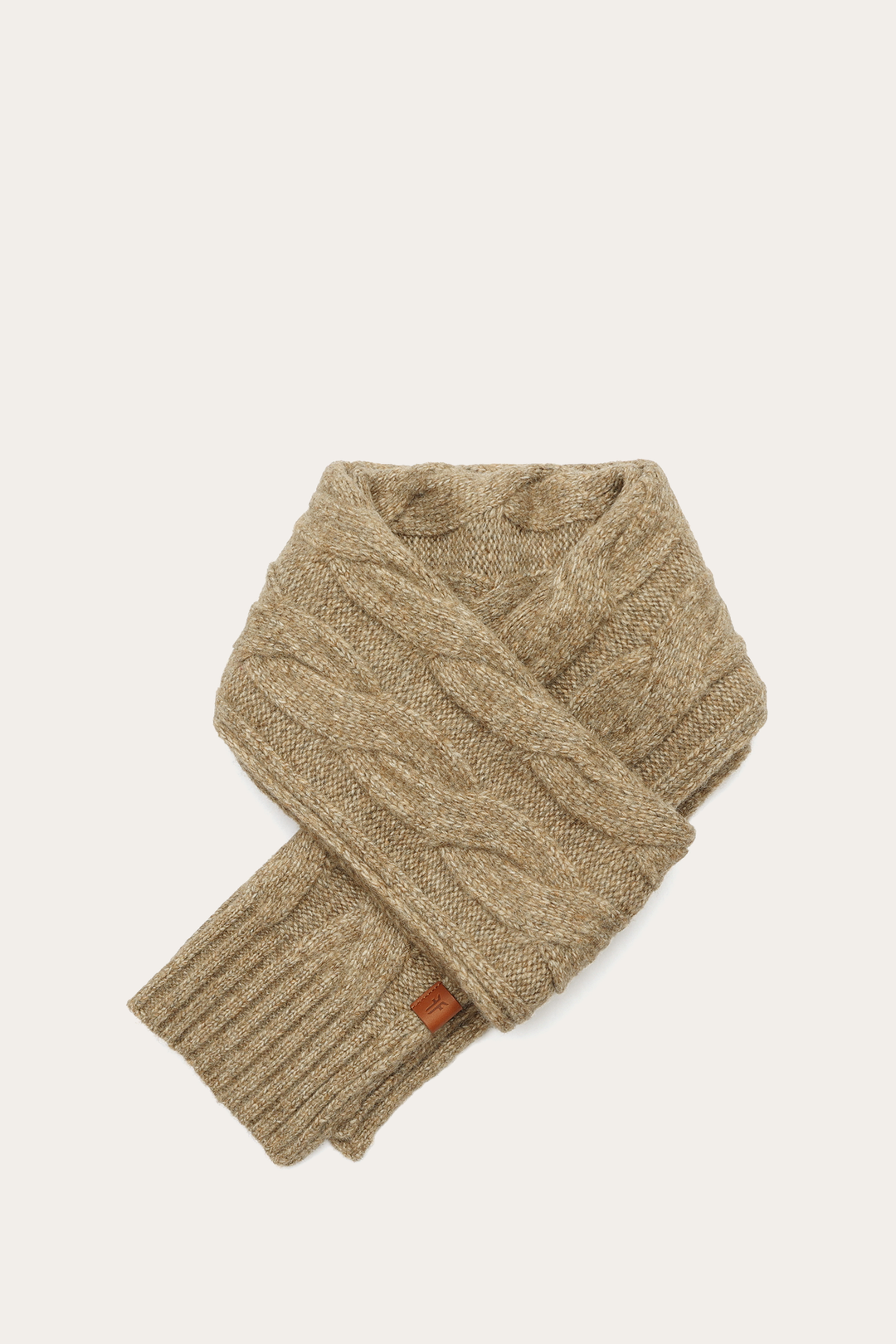 Burnt Olive Wide Cable Scarf Burnt Olive - Frye