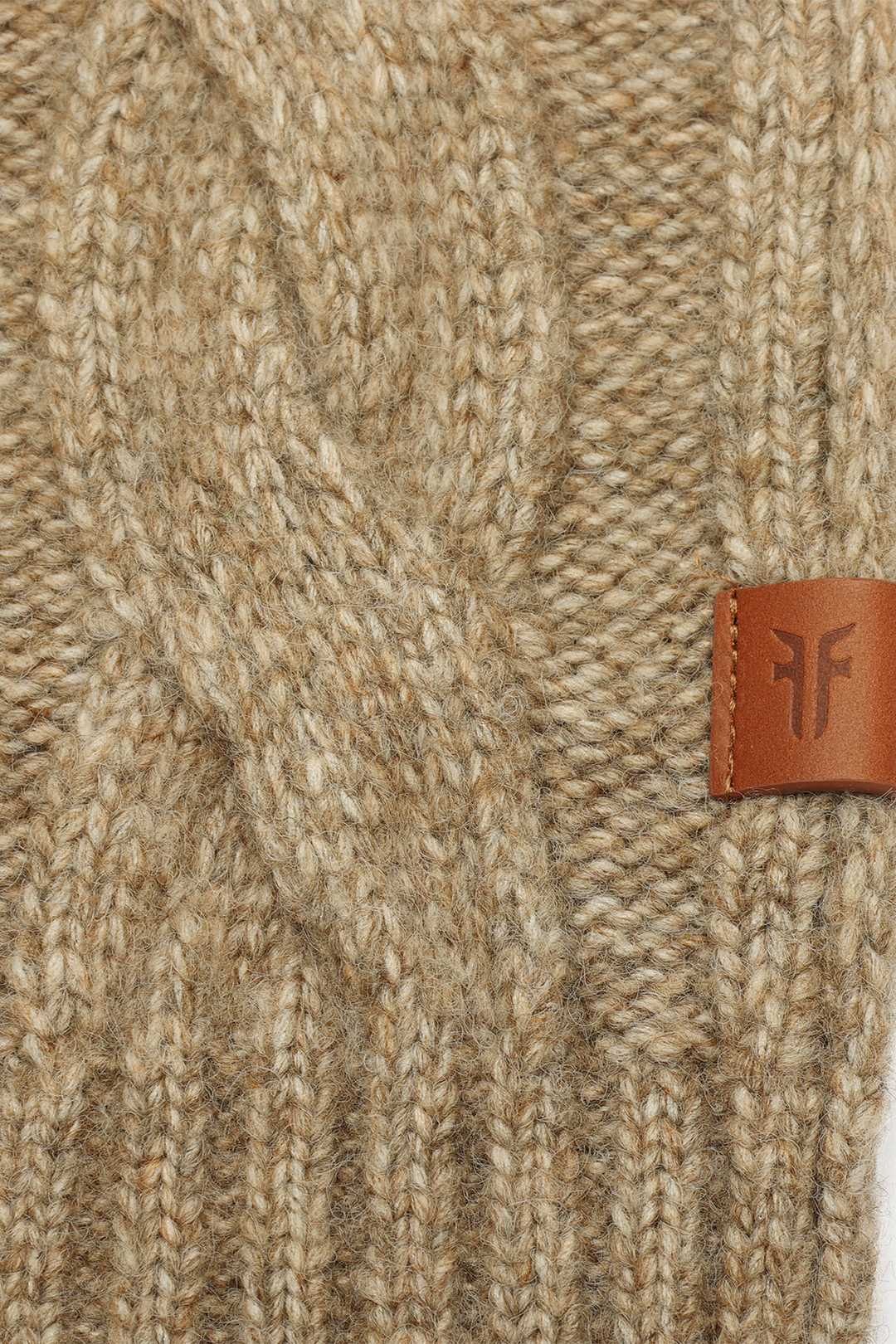 Burnt Olive Wide Cable Scarf Burnt Olive - Frye