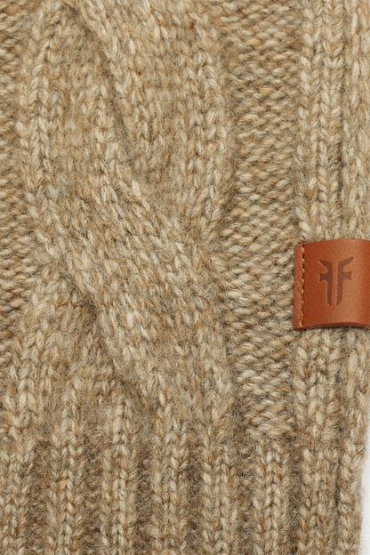 Burnt Olive Wide Cable Scarf Burnt Olive - Frye