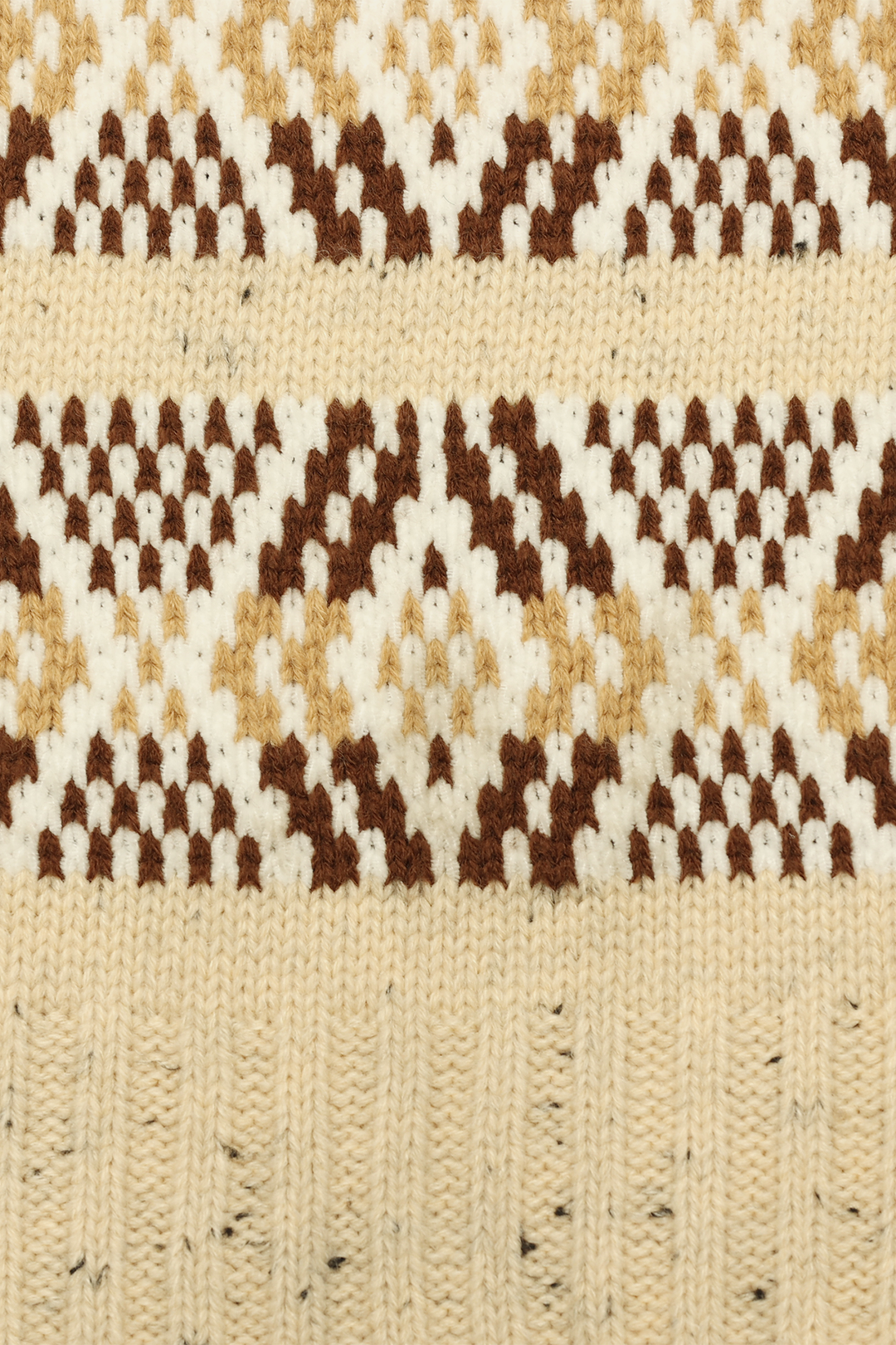 Birch Tweed Fair Isle Scarf Birch - Frye