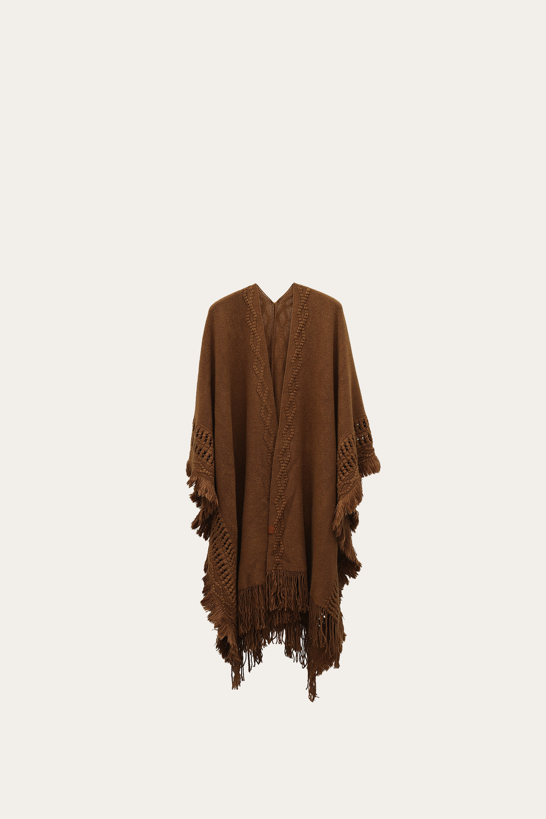 Acorn Embellished Fringe Ruana Acorn - Frye