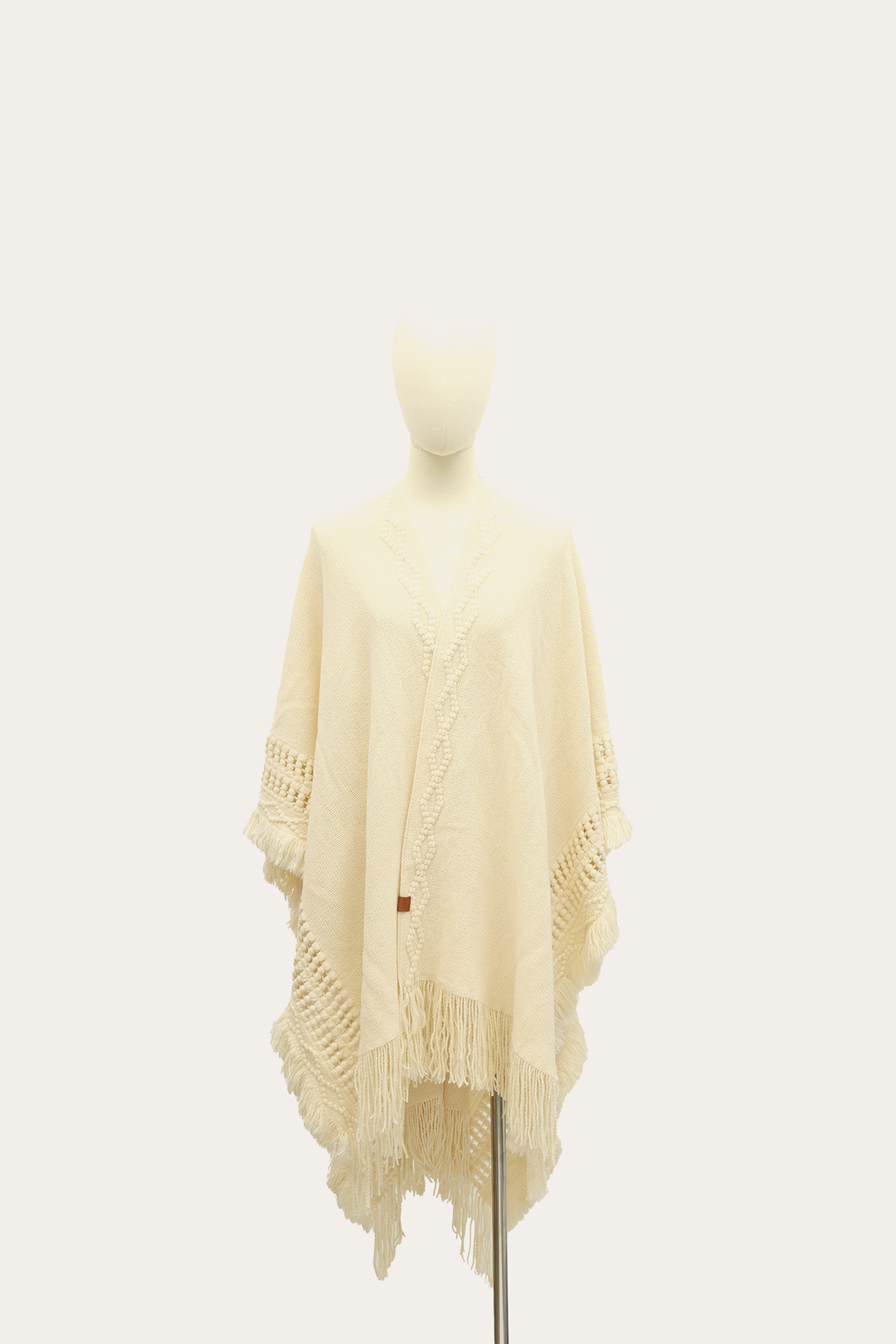 Birch Embellished Fringe Ruana Birch - Frye
