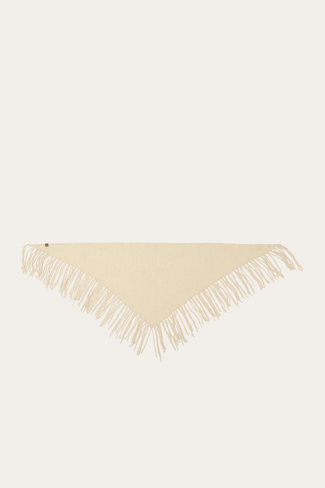 Birch Long Fringe Triangle Scarf Birch - Frye