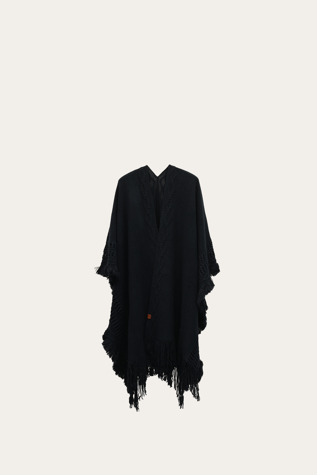 Navy Blazer Embellished Fringe Ruana Navy Blazer - Frye