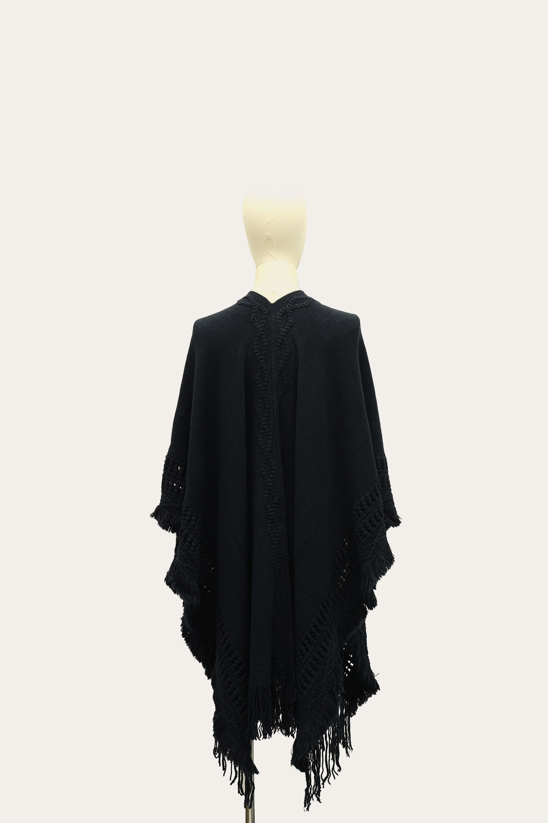 Navy Blazer Embellished Fringe Ruana Navy Blazer - Frye