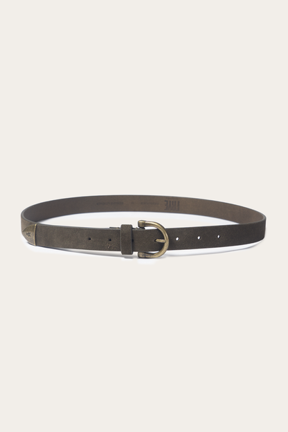 Light Olive 25mm Suede Horseshoe Buckle Belt Light Olive - Frye