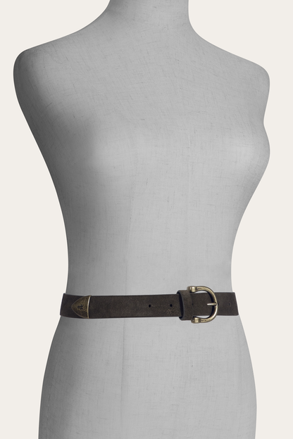 Light Olive 25mm Suede Horseshoe Buckle Belt Light Olive - Frye