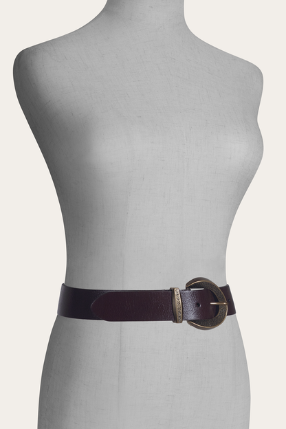 Brown 35mm Engraved Buckle Belt Brown - Frye