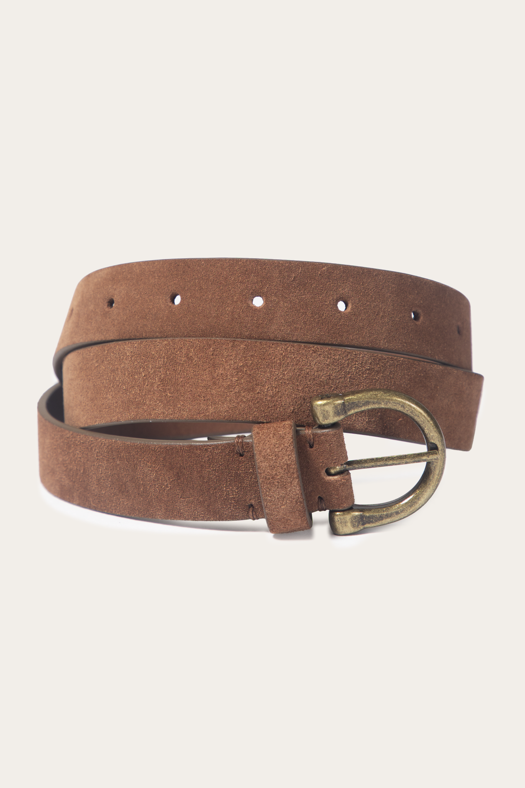 Light Whiskey 25mm Suede Horseshoe Buckle Belt Light Whiskey - Frye