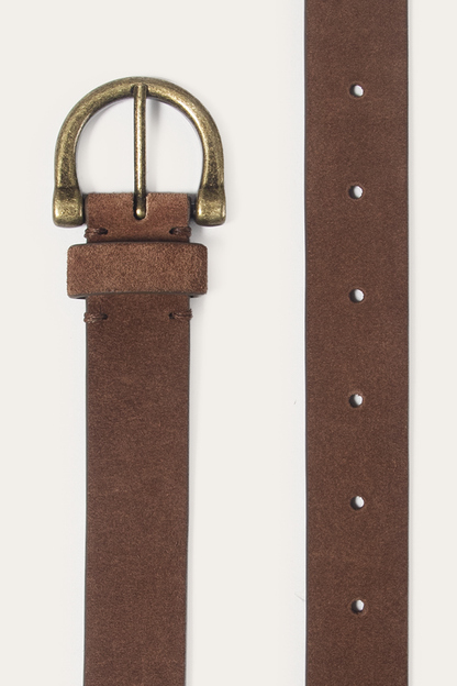 Light Whiskey 25mm Suede Horseshoe Buckle Belt Light Whiskey - Frye