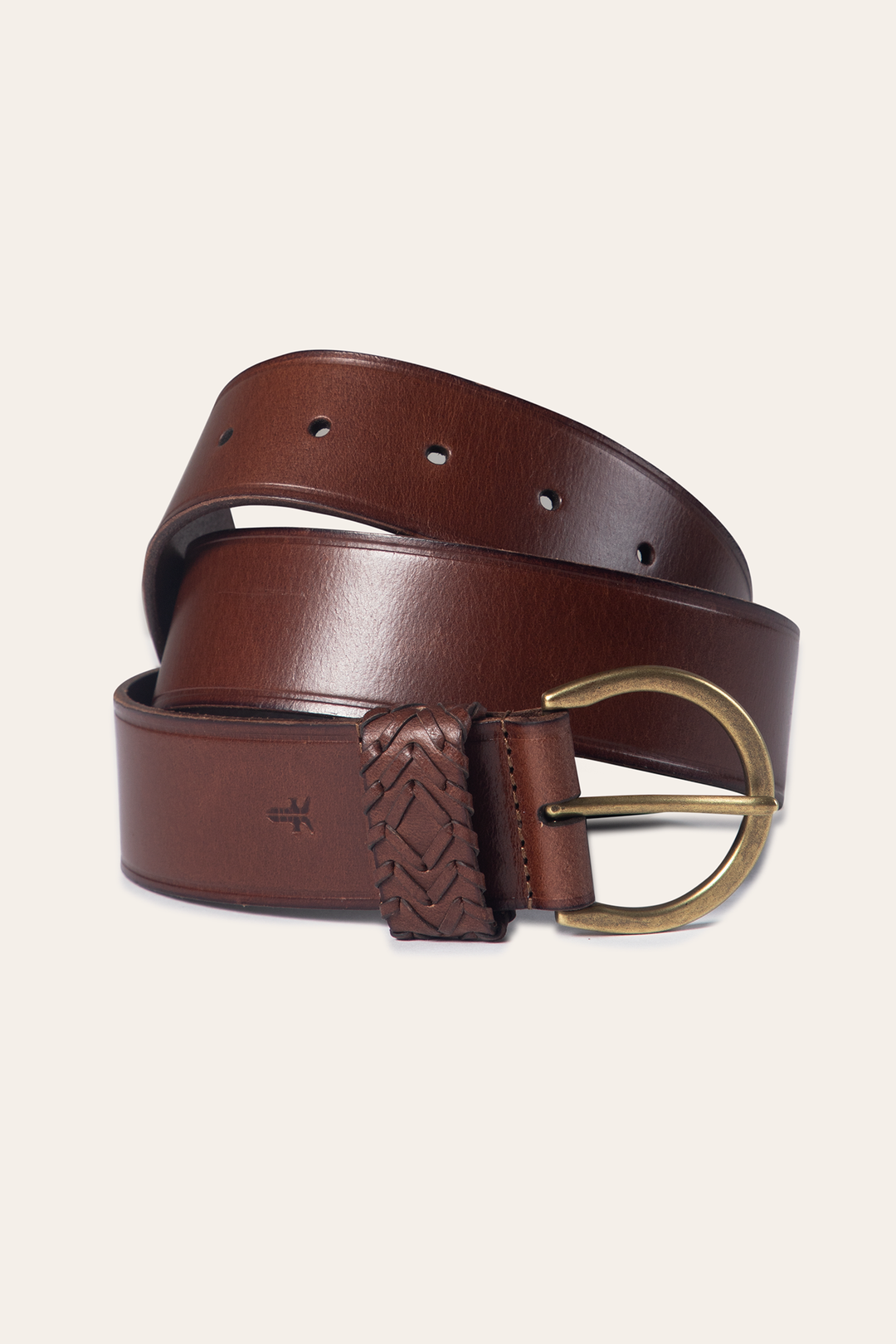 Tan 40mm Belt With Woven Keeper Tan - Frye