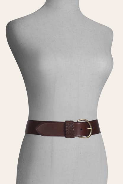 Tan 40mm Belt With Woven Keeper Tan - Frye