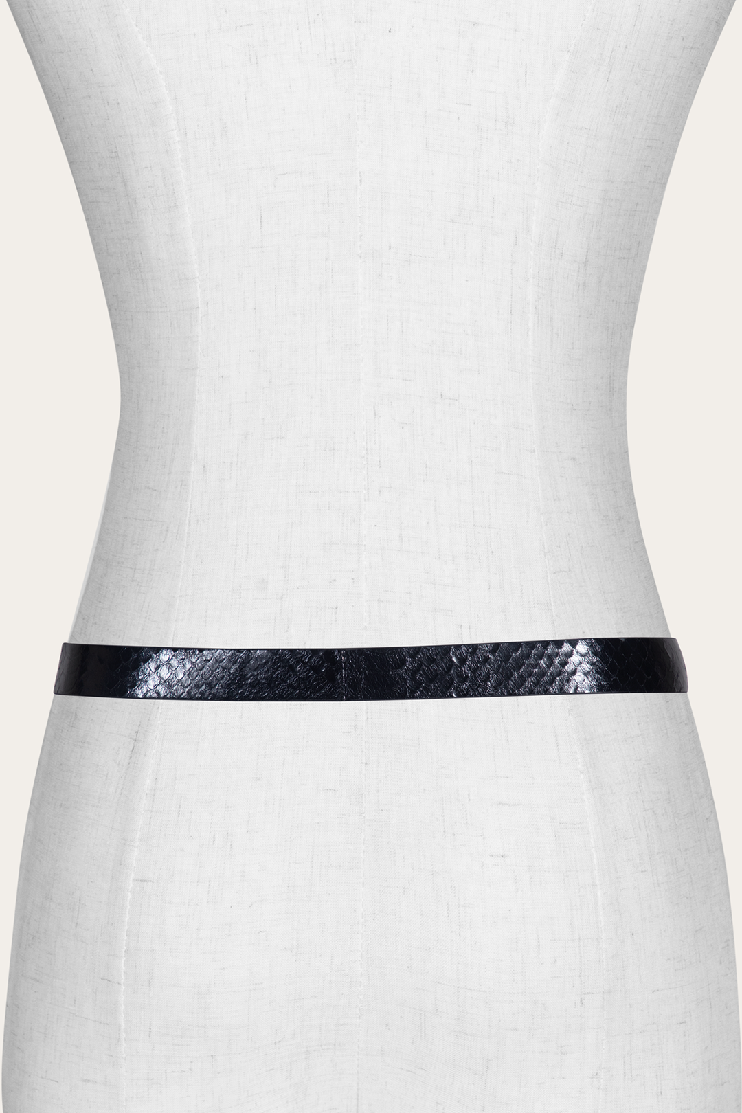 Women’s Black Snake 25mm Horseshoe Buckle Belt With Python Black Snake - Frye