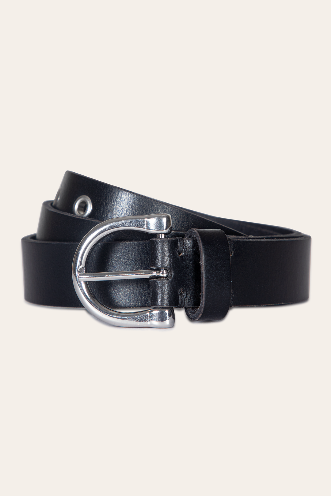 Women’s Black 25mm Horseshoe Buckle Belt Black - Frye