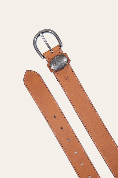Women’s Beige 35mm Belt With Concho On Loop Beige - Frye