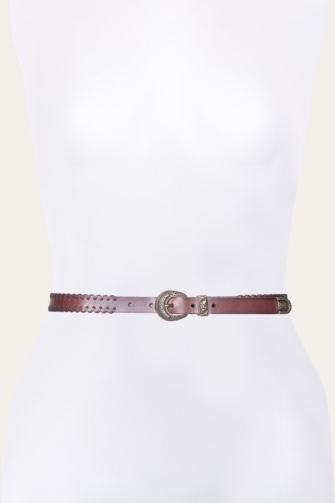 20mm Tan Leather Belt With 3-Piece Buckle Set Tan - Frye